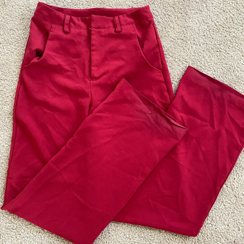 Red slacks